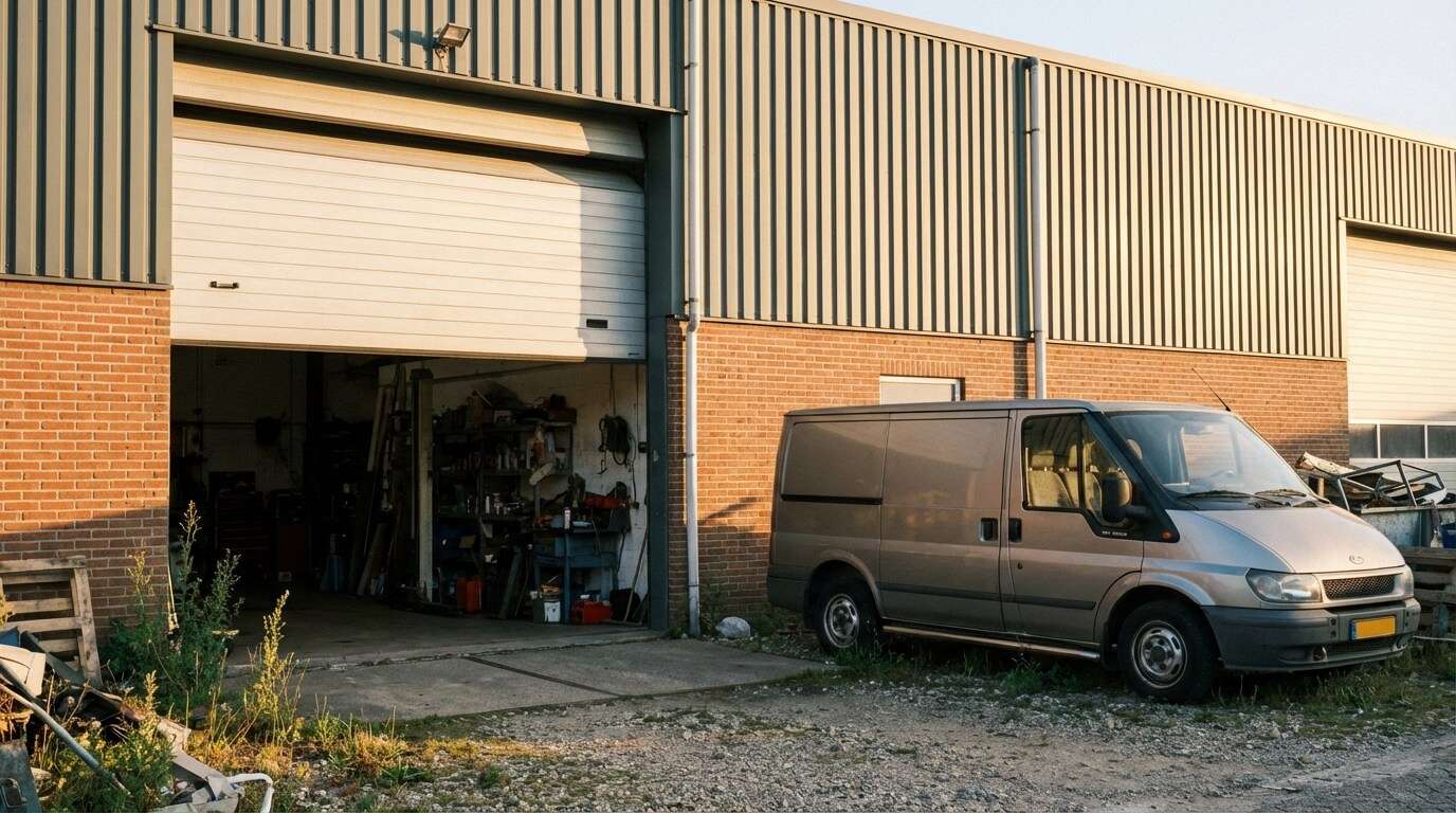 Het team van BuurtGarage aan het werk